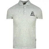 Aquascutum Check A Logo grijs poloshirt