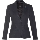 TruClothing Dames Tweed jaren 1920 visgraat marineblauwe blazer