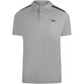 Cavalli Class Getapete Schouders Grijs Poloshirt