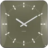 Karlsson - Wandklok Sucinto Dome Square Groen