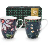 Pip studio Mok Berry Blues 350 ml (Set van 2)