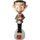 TGL Mr. Bean met beer solar. Beweegt bij kunstlicht en zonlicht