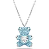Swarovski Teddy hanger 5737620 | sieraden blauw kristal teddybeer charm hanger voor halsketting | speelse stijl