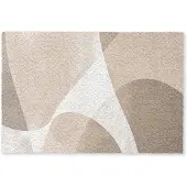MuchoWow Deurmat 90x60 cm - Droogloopmat Vloeiende vlakken - Harmonieus - Golvend - Mat voor binnen - Schoonloopmat - Deurmatten met print - Inloopmat