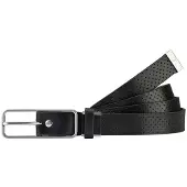 Puma Dimple Op Lengte Gesneden Volwassenen Zwarte Golf Leren Riem 053007 01