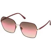 Tom Ford FT0839 69F Claudia-02 glanzende bordeaux zonnebril