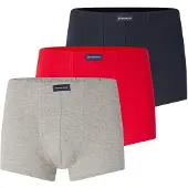 Tom Tailor Boxershorts donkerblauw / grijs gemêleerd / lichtrood