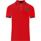 Aquascutum Tipped Aldis Red Polo Shirt