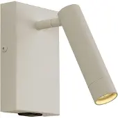 QAZQA Moderne wandlamp beige verstelbaar met USB-C - Croft