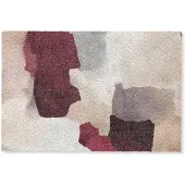 MuchoWow Deurmat 60x40 cm - Droogloopmat Abstract - Kleurbakken - Rood - Mat voor binnen - Schoonloopmat - Deurmatten met print - Inloopmat