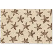MuchoWow Deurmat 60x40 cm - Droogloopmat Sterren - Bruin - Natuurlijk - Mat voor binnen - Schoonloopmat - Deurmatten met print - Inloopmat