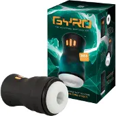 You2Toys Gyro - automatische draaiende en vibrerende masturbator - zwart