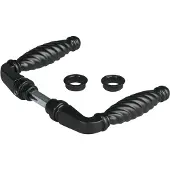 Locinox deurklink zwart met Mini rozetten