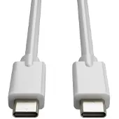 123inkt USB-C naar USB-C 3.2 oplaadkabel wit (1 meter)