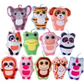 Duckiez Pluche Super Soft Dieren Met Grote Ogen - 24 stuks