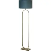 Searchlight Vloerlamp Modish brons met groen blauwe kap