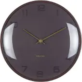 Karlsson wandklok fuerte dome earth brown- Ø30,5cm