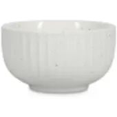 Salt & pepper Kom Ora Gloss White / Black 10,5 cm (Set van 4)
