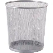 Westcott prullenbak draadmetaal 12,3 liter zilver