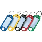 RESKAL Sleutelhanger met ring, diameter 14 mm, rood