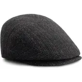 MGO Leisure Wear MGO Wem Heren - Flatcap - Wolmix - Zwart