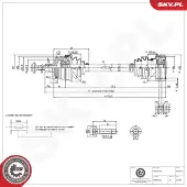 ESEN SKV 40SKV163 Aandrijfas