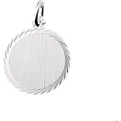 The Jewelry Collection Zilveren Graveerhanger gediamanteerd 1005923