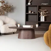 Giga Meubel Salontafel Stijn Walnoot Deens Ovaal 100cm