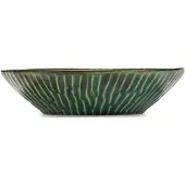 Serax -Pascale Naessens-Verde Lanza - Diepbord Pastabord Ø 22 cm H5.5cm - groen (set van 2)