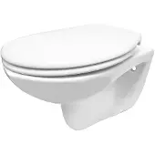 Mueller Pluto 2.0 randloos toiletpot met zitting wit glans