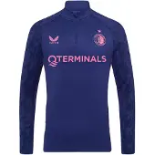 Castore Feyenoord Trainingstrui 1/4-Zip 2025-2026 Donkerblauw Roze