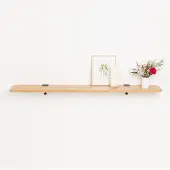 TIPTOE Bracket Wandplank Graphite Black | 150x20cm | Solid Oak