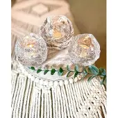Kosta Boda Kristallen Waxinelichthouders (set) Snowball - Helder - Voor Binnen - Staand