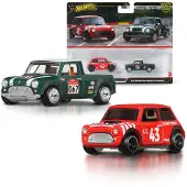 Hot Wheels Premium Car Culture Set van 2 - Morris Mini en '67 Austin mini pickup