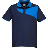 Portwest PW210 PW2 Polo Shirt, korte mouwen, marineblauw/koningsblauw, maat XXXL