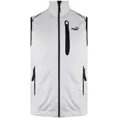 Puma Zip Up Graphic Logo Mouwloos Lichtgrijs Heren Polyester Vest 506813 GREY