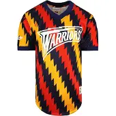 Mitchell & ness NBA Golden State Warriors Wordmark Mesh Heren T-shirt