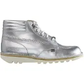 Kickers Throwback Enkellaarsjes Dames Zilver
