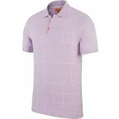 Nike Dri-Fit paars geruit poloshirt