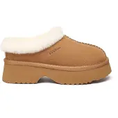 EVER AU Australië Dames Savanna Enkellaars Chunky Platform Schapenvachtlaarzen
