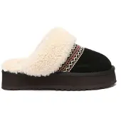 EVER AU Australië Dames Crake Gebreide Platform Schapenvacht Slippers