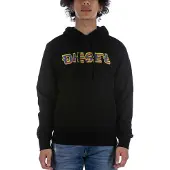 Diesel Sweatshirt 'Ginn' lichtblauw / donkergeel / appel / zwart