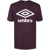 Umbro Groot Logo Heren Donker Paars T-Shirt
