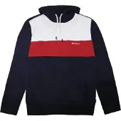 Ben Sherman Heren Navy Hoodie met panelen