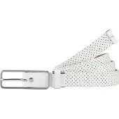 Puma Dimple Op Lengte Gesneden Riem Heren Wit Golfleer 053007 02
