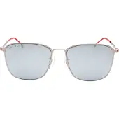 HUGO BOSS Extra White ML Lens Mat Ruthenium Zilver Zonnebril
