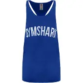 Gymshark Bold Stringer Heren Blauwe Tank Top
