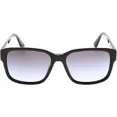 Calvin Klein Zwarte Zonnebril met Grijs Violet Kleurverloop