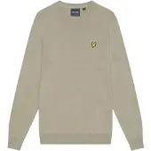 Lyle & Scott salie uniform bruine pull-over trui met ronde hals