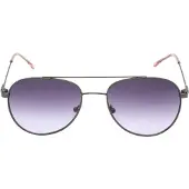 Calvin Klein paarse gradiëntlens gunmetal donkerzilveren zonnebril